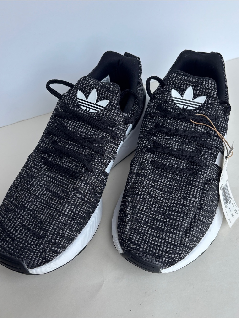 adidas Black and White Knit Sneakers